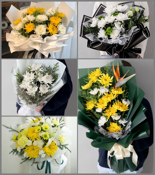 广东梅州市五华县周江镇早成村白事花束代送